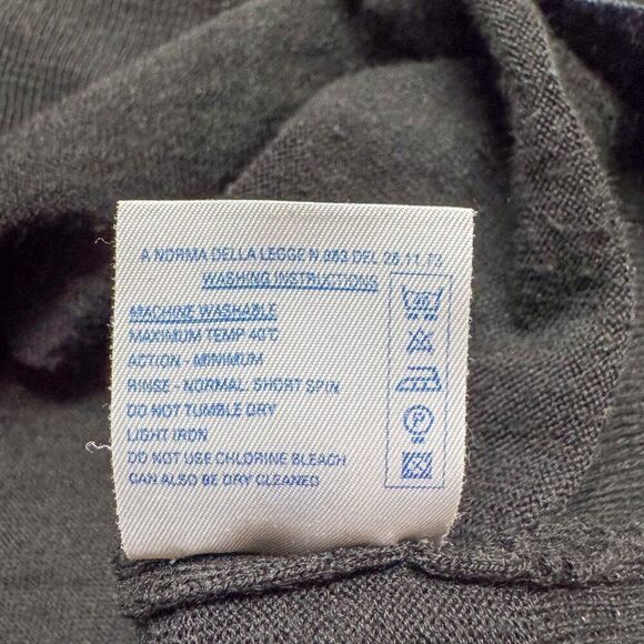 Peter Geeson of England Sweater Mens Medium Gray Wool Outdoor Base Layer‎ Preppy - Picture 8 of 11